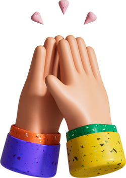 3D High-fiving Hands